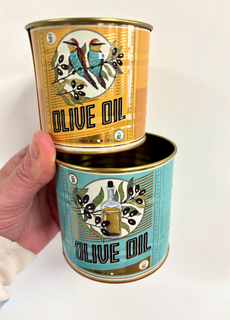 Storage tins Olive oil