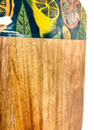 Citrus chopping board dark