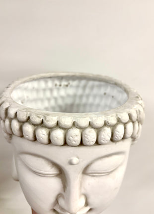 Buddha head planter