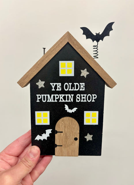 Wooden pumpkin shop