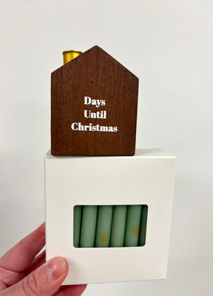 Advent calendar with 24 candles
