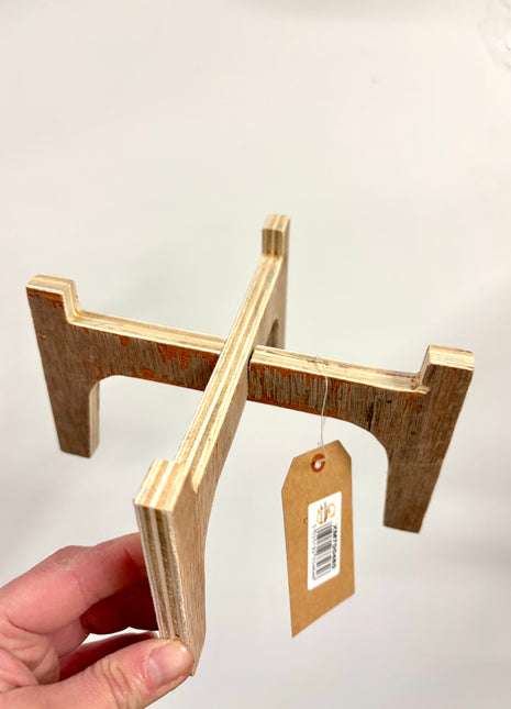 Wooden slot-together stand small