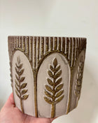 Leaf design plant pot large