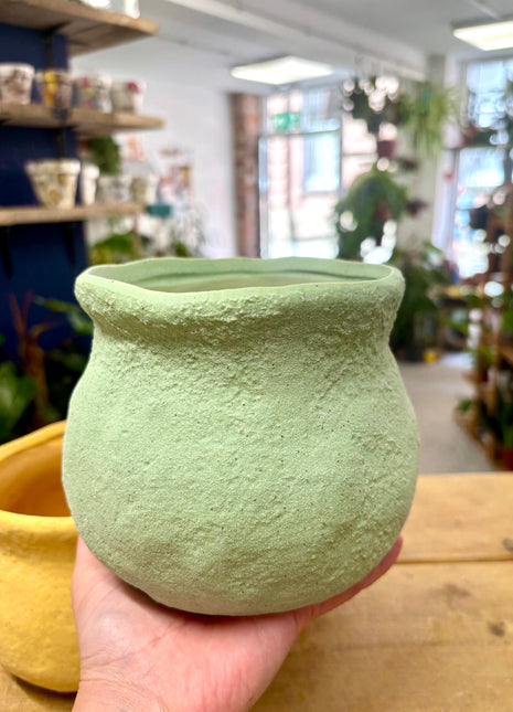 Rustic pot Green