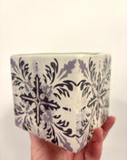 Square grey ceramic pots