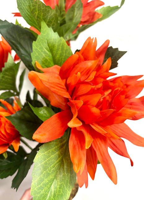 Faux Red Dahlia