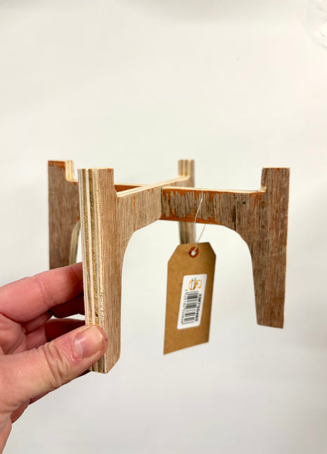 Wooden slot-together stand small