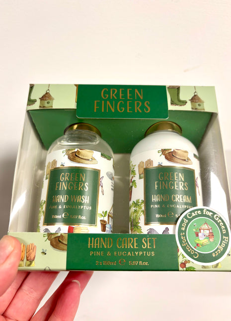 Green finger hand wash and cream set