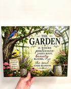 The Garden plaque