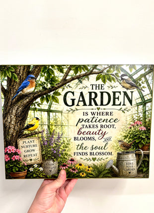 The Garden plaque