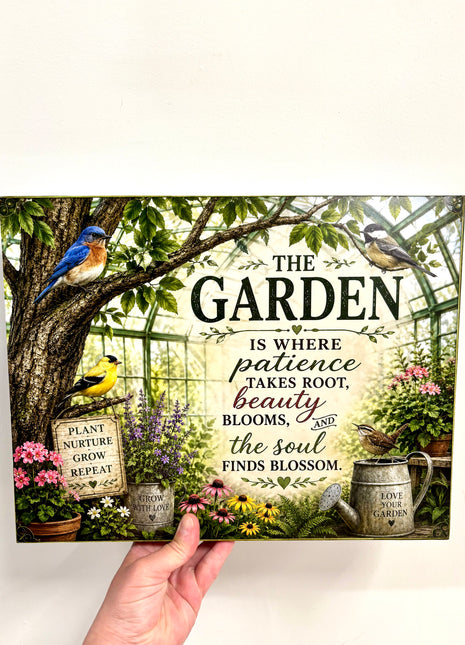 The Garden plaque