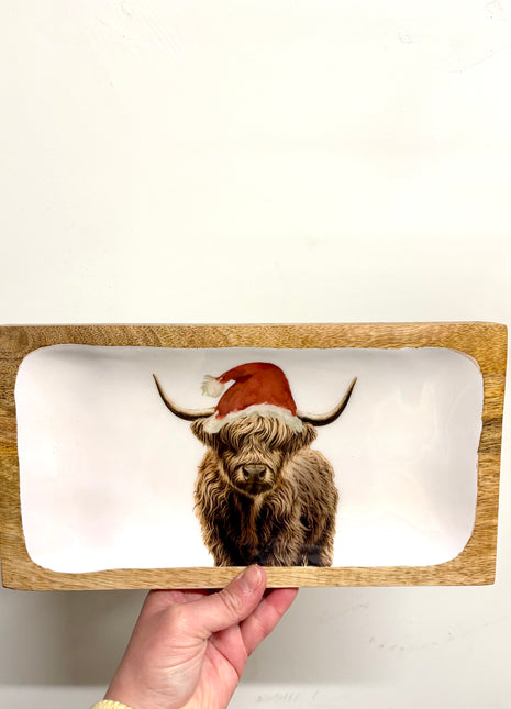 Highland cow tray