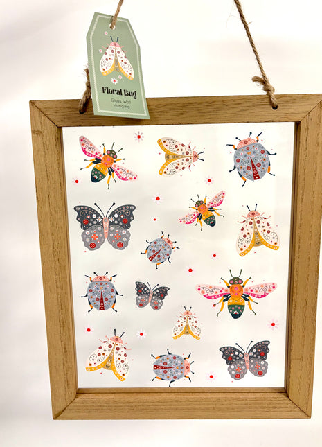 Floral bug wall hanging