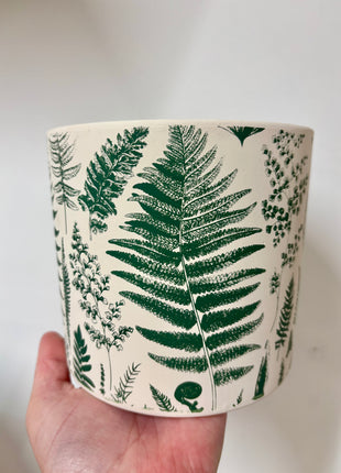 Green leaf pot small