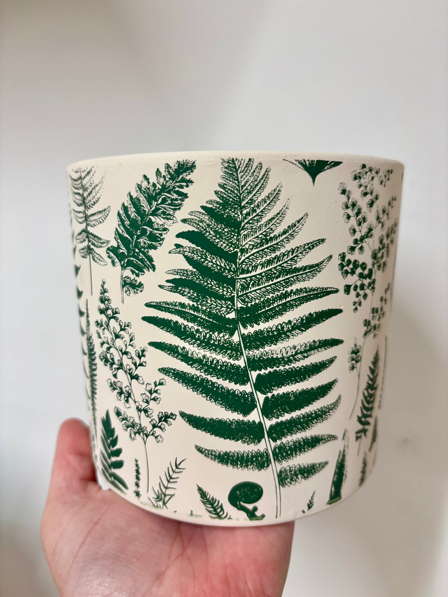 Green leaf pot small