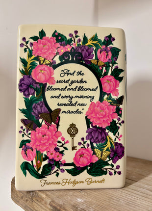 The Secret Garden book vase/planter
