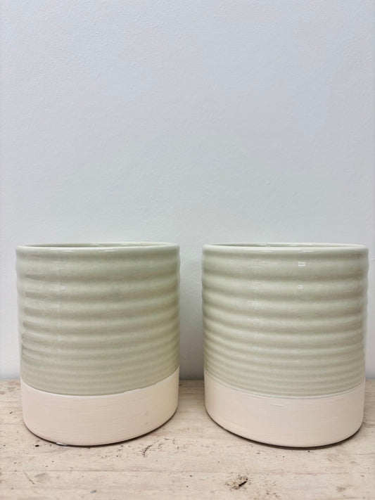 Green glazed pot