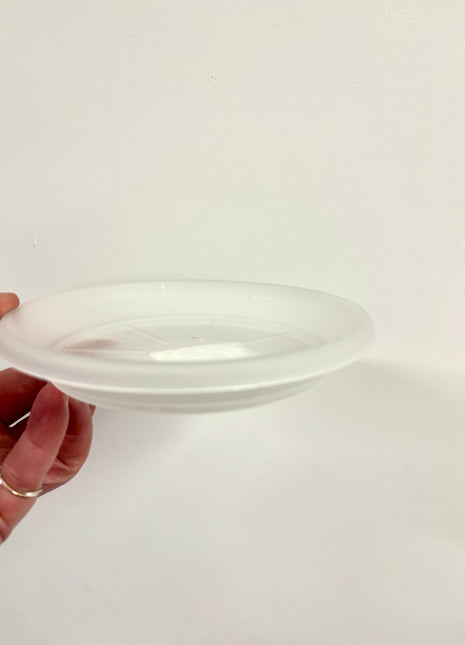 Clear pot saucer - 15cm