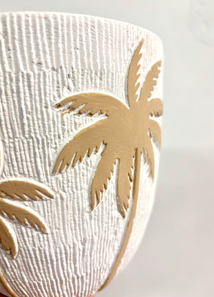Palm tree pot large
