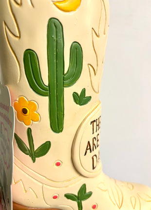 Boot vase - boots are made for dancing