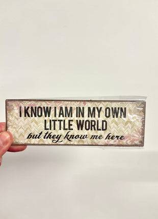Metal magnet sign