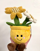 Flowerpot doorstop mustard