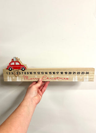 Merry Christmas advent - slider with car