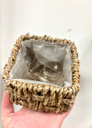 Braided basket pot