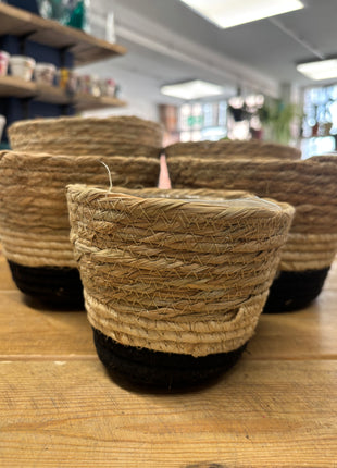 Woven pots - set of 5