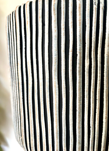 Stripe vase planter