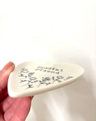 Friend Floral trinket dish