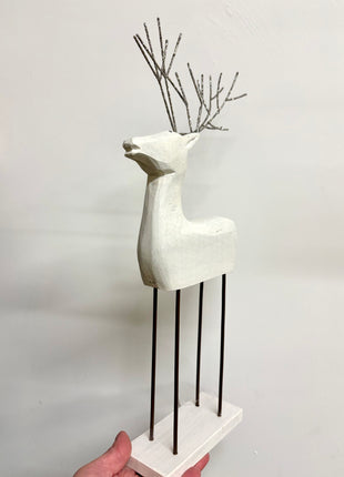 Reindeer white figure