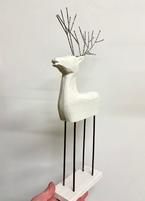 Reindeer white figure