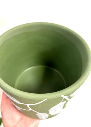 Leaf green pot small