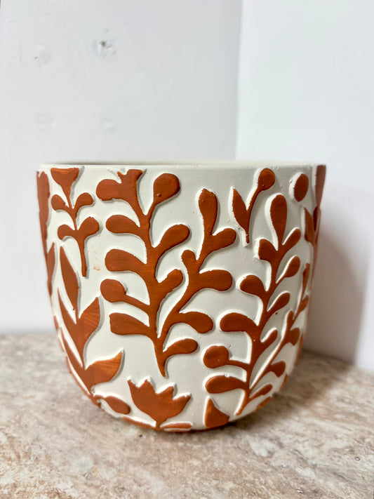 Orange 3D pot