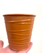 Brown tin pot