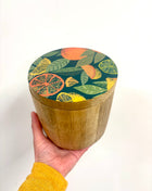Citrus storage jar dark medium