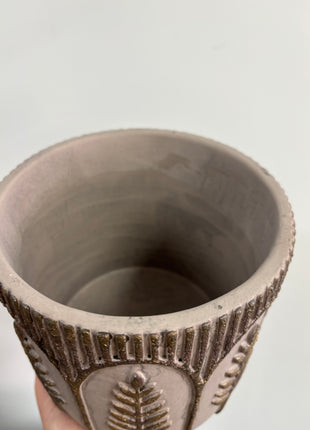 Leaf design plant pot large