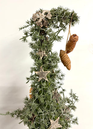 Light up tree in hessian bag