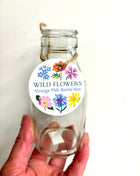 Milk bottle vase