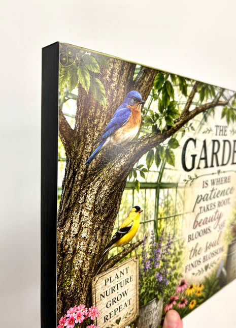 The Garden plaque