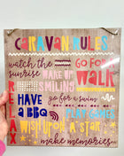 Caravan rules sign