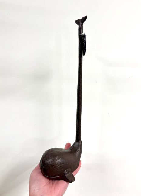 Whale cast iron toilet/kitchen roll holder