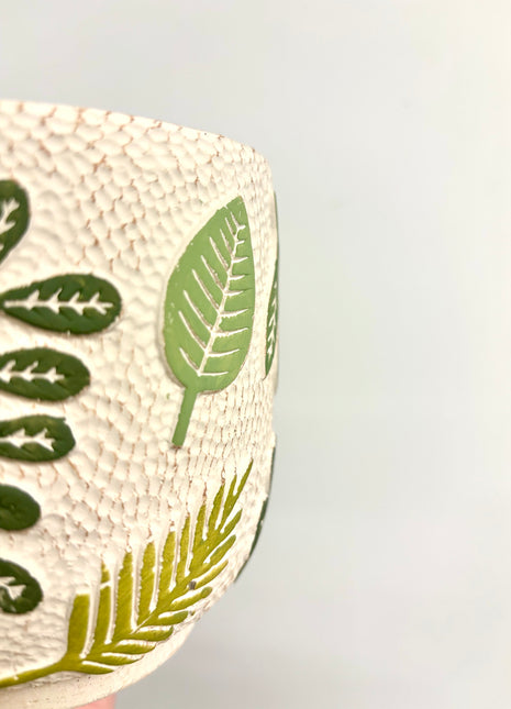 3D leaf plant pot small