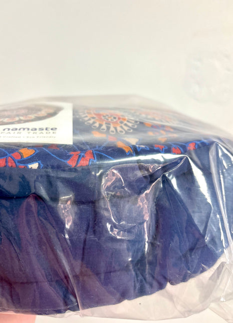 Peacock pouffe/cushion