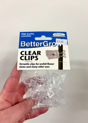 Clear plant clips