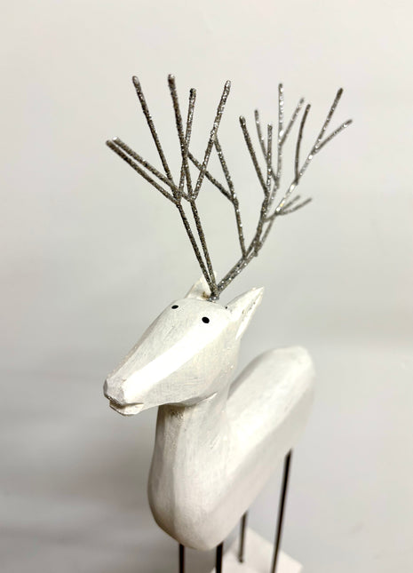 Reindeer white figure