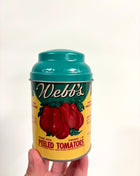 Tomato tin blue lid