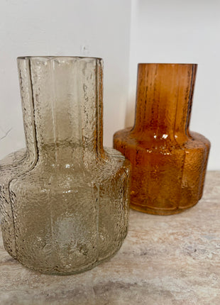 Glass transparent vase