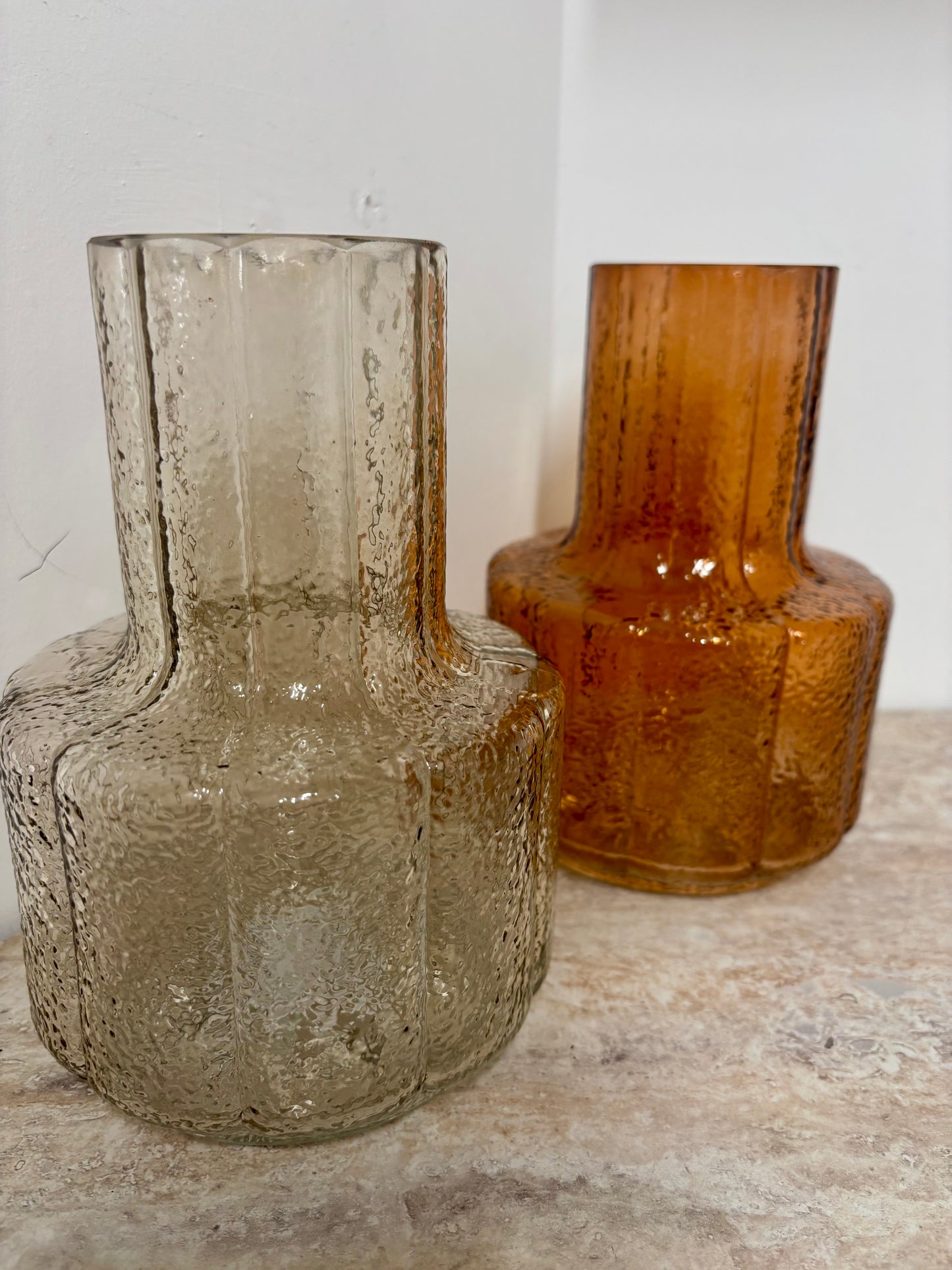 Glass transparent vase